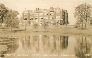 Postcard RPPC Missouri Fulton Academic Building William Woods College 23-6948