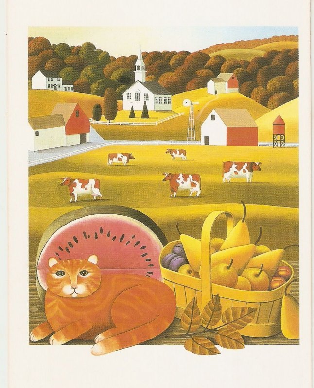 ACountry Cat, by Reg.Cartwright Modern English, artist drawn, postcard