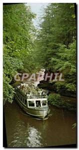 Modern Postcard Through The Hole Riverview Boat Line Wisconsin Dells Boat