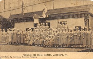 G78/ Lynchburg Virginia Postcard c1910 American Red Cross Canteen Women