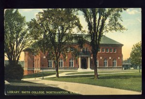 Early Northampton, Massachusetts/MA/Mass Postcard, Library, Smith College