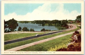 Postcard - Scenic Highway along the Thousand Islands - Canada