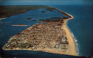 Riviera Beach Florida FL Birdseye View 1950s-60s Postcard