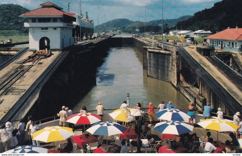 Tourist At Panama Canal, 1950-1960s