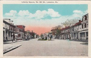 Postcard Liberty Square Lebanon PA