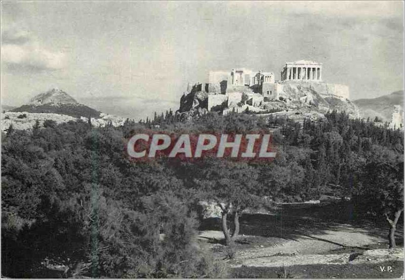 Modern Postcard The Acropolis of Athens to North West coast