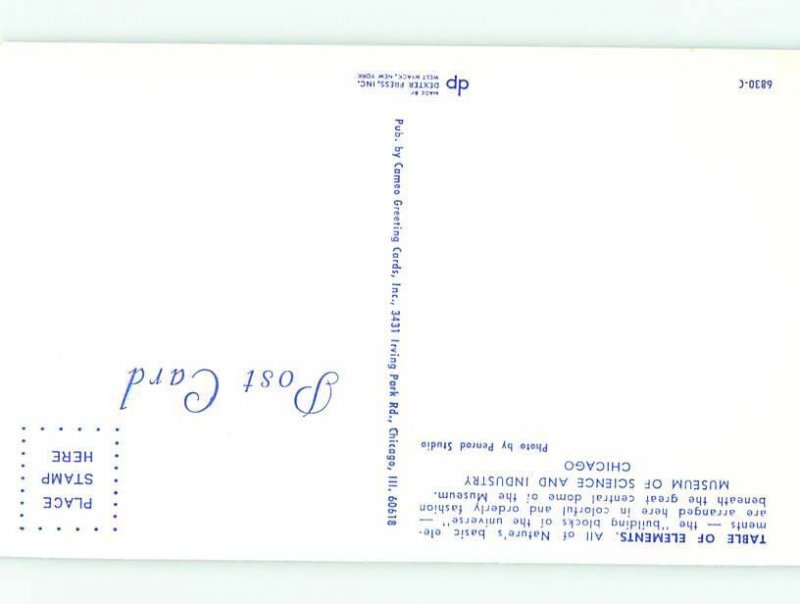 Chrome SCIENCE MUSEUM Chicago Illinois IL AG1079