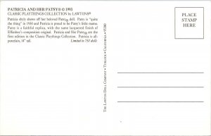 Lawtons Doll, Patricia and Her Patsy c1993 Advertising Postcard Q42