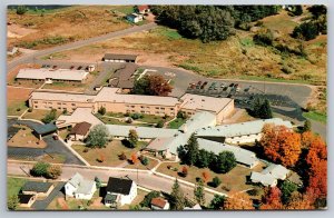 Aerial View Homme Home For The Aging Lutheran Wittenberg Wis Postcard C25