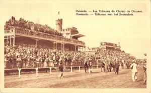 Br56640 Ostende les tribunes du champ de courses horse chaveaux stade stadium