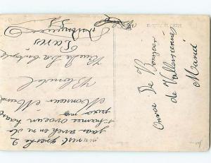 c1910 rppc PRETTY WOMAN LOOKING AT EASTER CHICKS AND CHICKEN HM1296