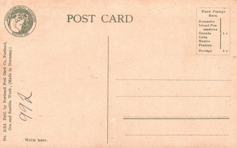 Vintage Postcard Woodland Park Seattle Washington WA Portland Post Card Pub.