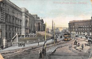 BR74679 william brown street liverpool tramway tram   uk