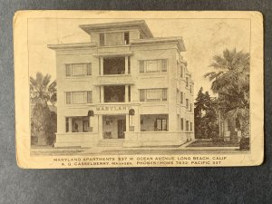 Maryland Apartments Long Beach CA Litho Postcard H1162084914