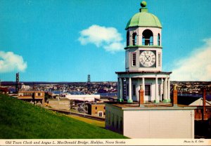 Canada Nova Scotia Halifax Old Town Bridge & Angus L MacDonald Bridge