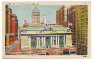 Grand Central Terminal, New York City, unused linen Acacia Postcard