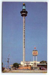 1960s MYRTLE BEACH SC THE ASTRO NEEDLE THRILLING AMUSEMENT RIDE POSTCARD P3128