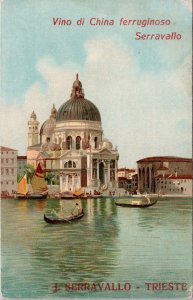 Serravallo Tonic Advertising Wine Vino di China Ferruginoso Italy Postcard H32