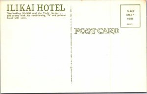 Postcard HOTEL SCENE Honolulu - Waikiki Hawaii HI AM5050