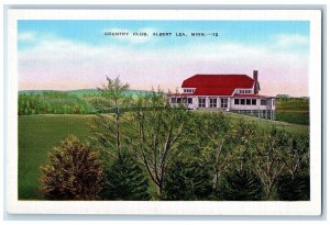 c1940 Country Club Exterior Building Field Albert Lea Minnesota Vintage Postcard