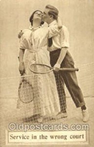 Tennis 1910 light wear postal used 1910