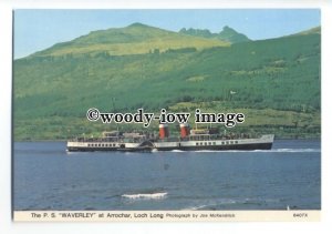 FE1870 - UK Paddle Steamer - Waverley , built 1947 in Loch Long - postcard