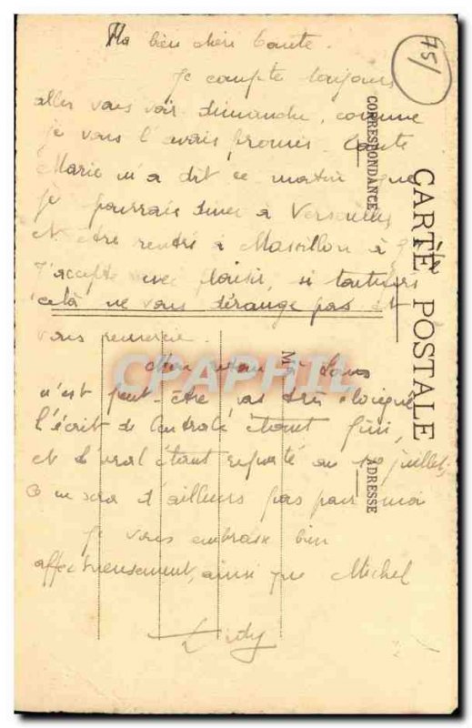 Old Postcard Paris Ecole Massillon Terrace