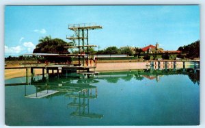 KARANG SETERA - BANDUNG ~ Largest Swimming Pool INDONESIA c1960s  Postcard