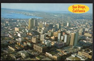 31120) California SAN DIEGO Striking Aerial Downtown from the Home Tower Chrome