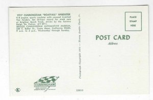 1972 postcard, 1917 Cunningham Boattail Speedster, Costa Mesa, California