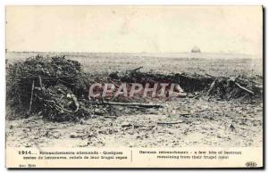 Postcard Old Army Entrenchments Germans Some leftover beets reliefs of their ...