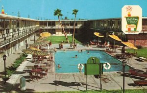 Holiday Inn North Tucson Arizona Ring Buoy Swimming Pool Postcard 2T6-511