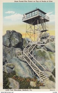 BEDFORD , Virginia , 30-40s ; State Forest Fire Tower , Peaks of Otter