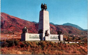 This Is The Place Monument Salt lake City Utah Historic Memorial Chrome Postcard 