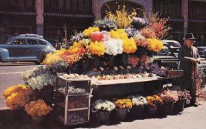 California San Francisco Flower Stand