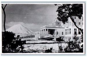 View Of Chateau Tongariro Hotel New Zealand NZ RPPC Photo Posted Postcard 