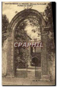 Old Postcard Sauveterre De Bearn Portal From Cloitre