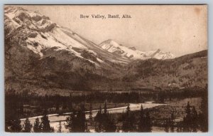 Bow Valley, Banff National Park, Alberta, Antique 1906 MacFarlane Postcard