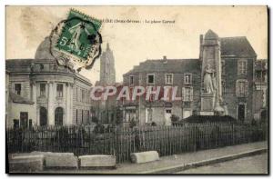 Old Postcard Bressuire Place Carnot