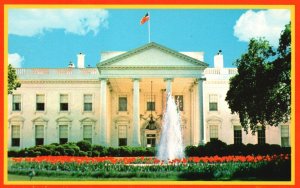 Postcard White House First Government Building Home Of Presidents Washington Dc