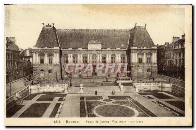 Old Postcard Rennes Courthouse