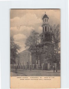 Postcard Christ Church, Alexandria, Virginia