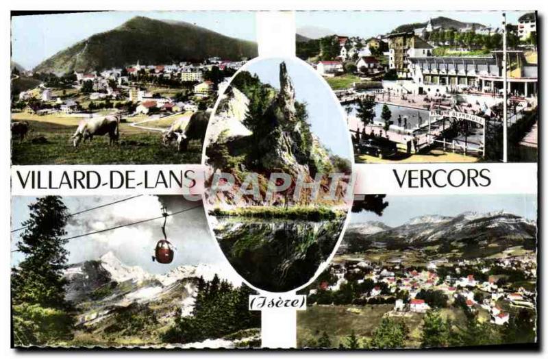 Modern Postcard Villard De Lans Vercors Olympic pool Teleferique