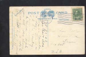 WINDSOR ONTARIO CANADA MASONIC TEMPLE BUILDING VINTAGE POSTCARD