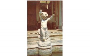 Marble Cherub Canandaigua, New York Postcard