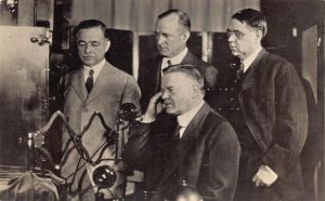 HERBERT HOOVER PRESIDENTIAL LIBRARY WEST BRANCH IOWA TELEVISION POSTCARD (1927)