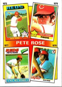 1986 Topps Baseball Card Pete Rose sk10652