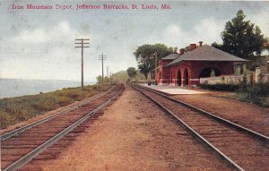 H22/ St Louis Missouri Postcard c1910 Iron Mountain Depot Jefferson Barracks