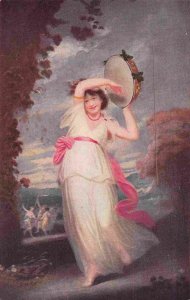 Tambourine Girl John Hoppner artist Rockhill Nelson Gallery Kansas City postcard