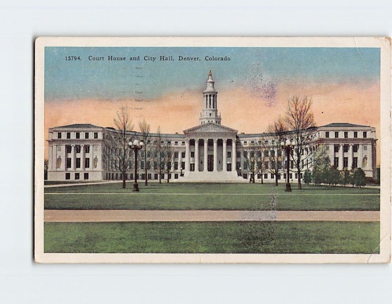 Postcard Court House and City Hall, Denver, Colorado